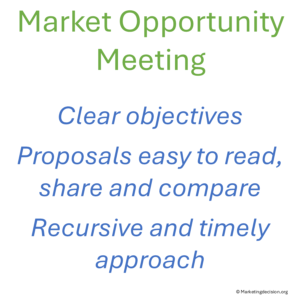 Market Opportunity Meeting - success criteria