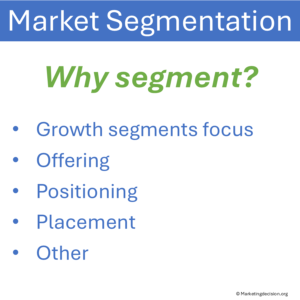 clarify why segment to ensure segmentation answer prioritized needs