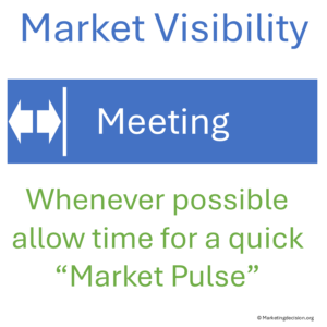 Allocating meeting time to improve market visibility