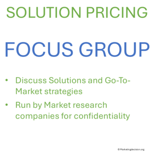 Focus group for pricing research