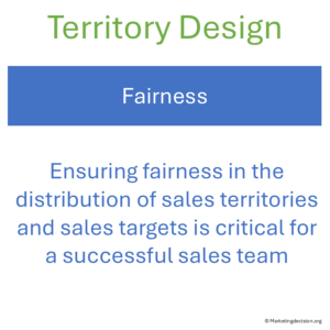  Fairness as a core success factor in territory design