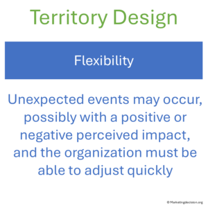 Flexibility and adaptability in territory management